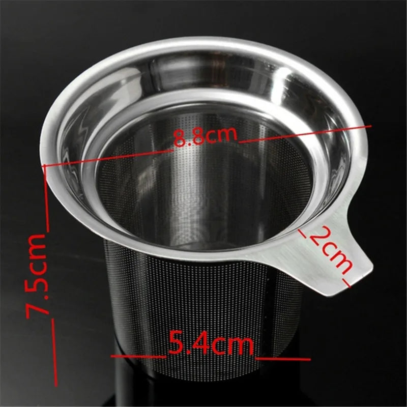 Multi Style Handle Tea Infuser Fine Mesh Coffee Filter Stainless Steel Tea Strainer Teapot Cup Hanging Loose Leaf Spice Leak 1Pc